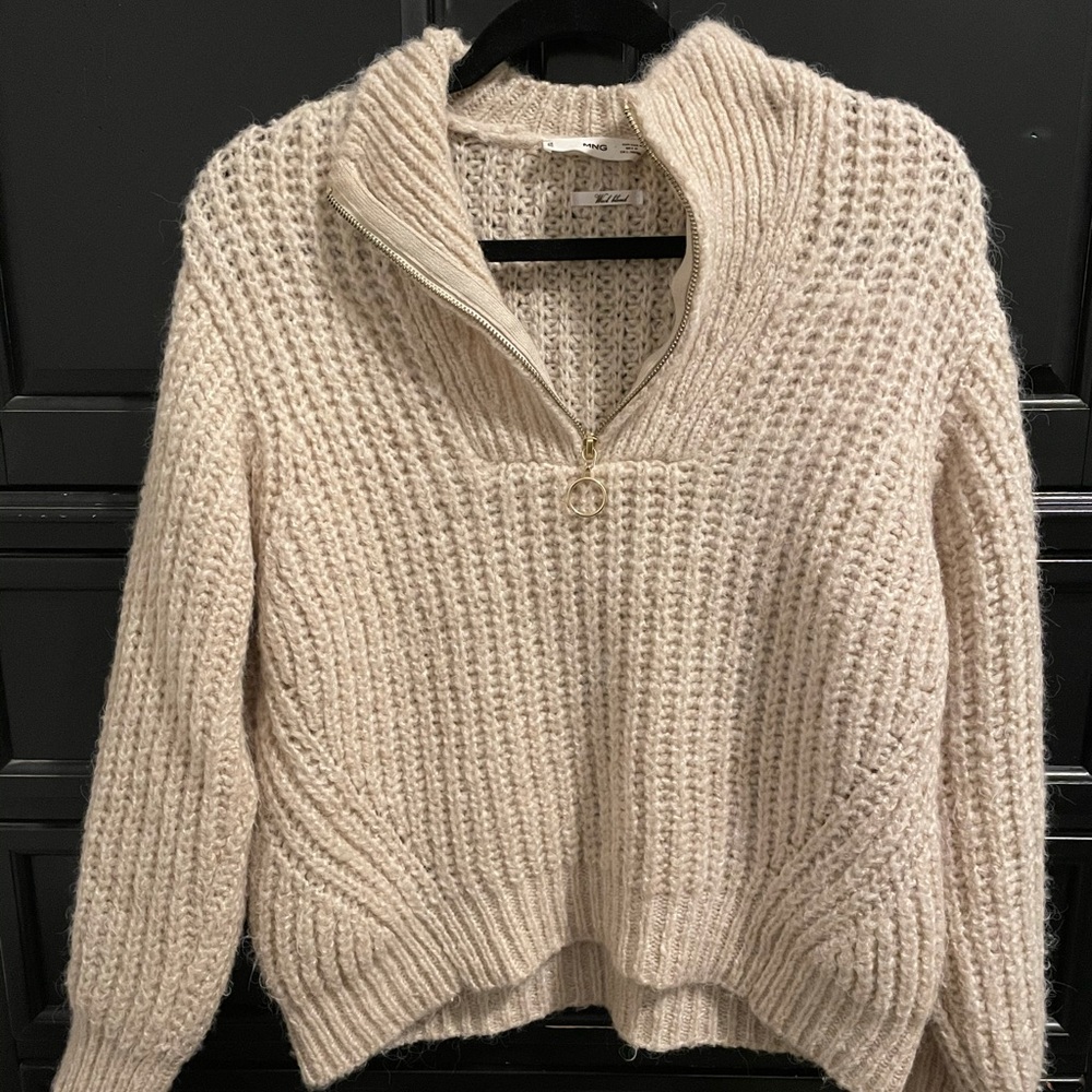 Mango zip sweater